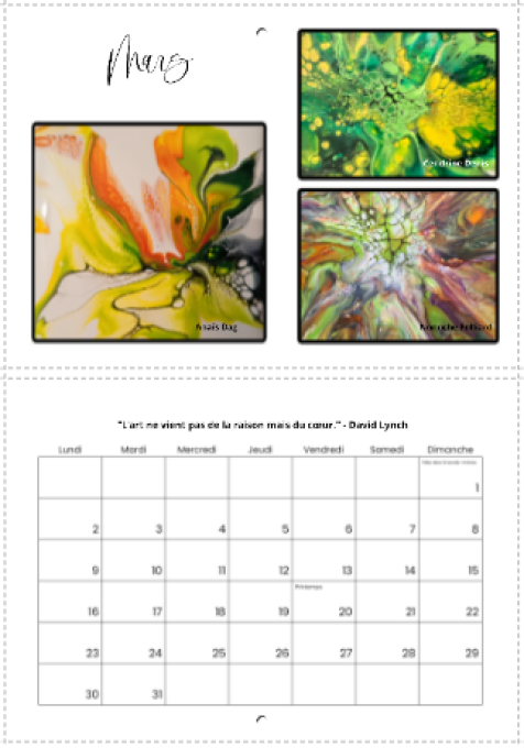 CALENDRIER GROUPE FACEBOOK 2026