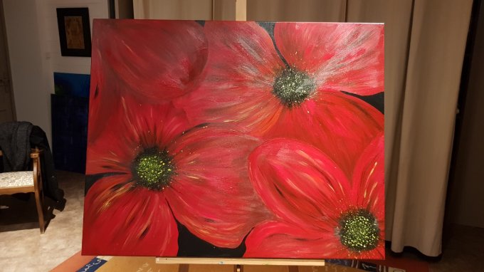 ANEMONES  100x80
