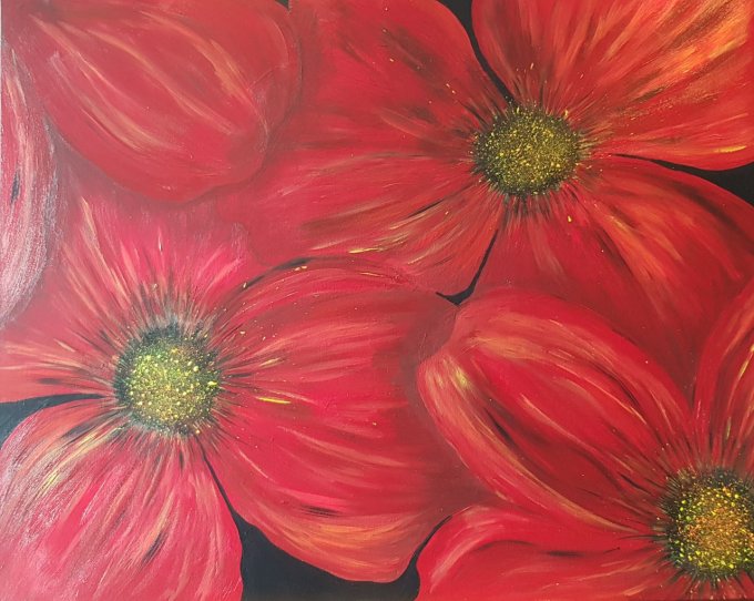 ANEMONES  100x80