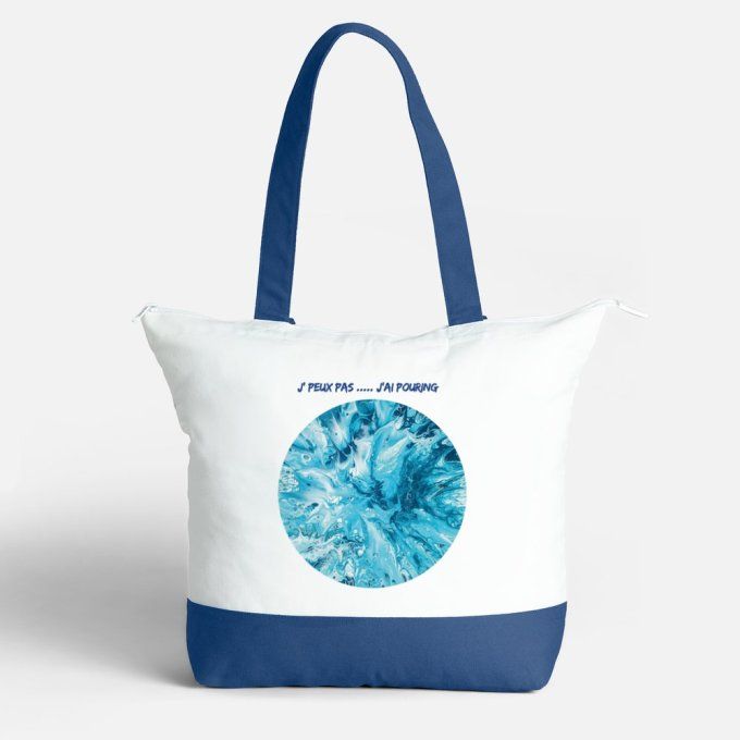SAC FOURRE-TOUT ZIPPE en coton 