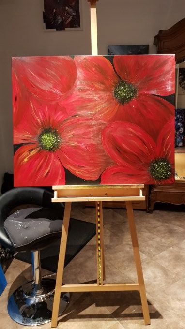 ANEMONES  100x80